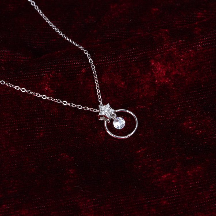 Stellar Sparkle Silver Pendant