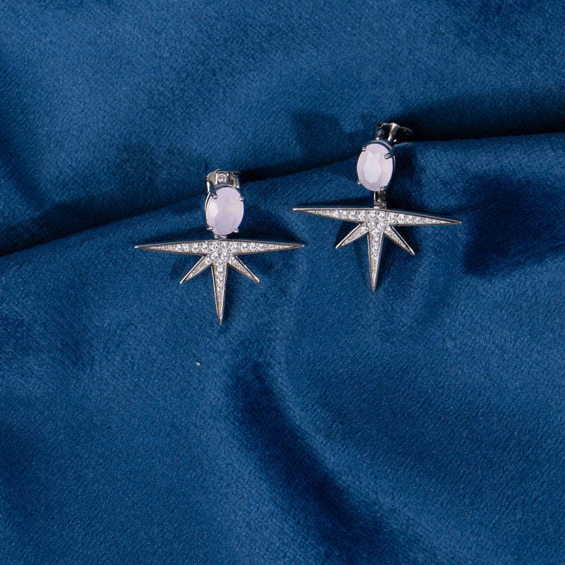 Pink Comet Earrings