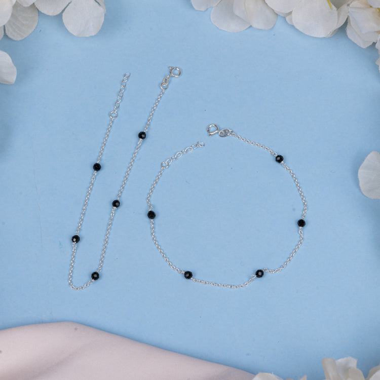 Silver Ballin' Anklet