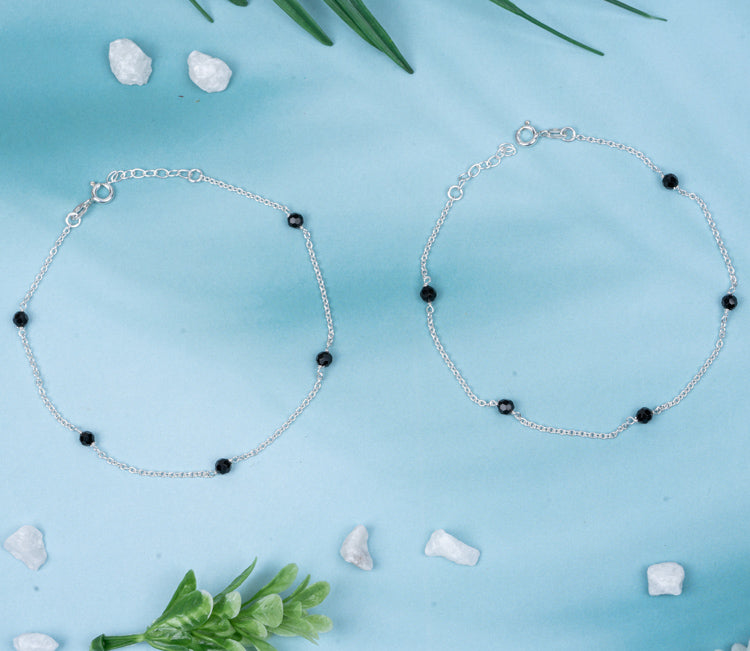 Silver Ballin' Anklet