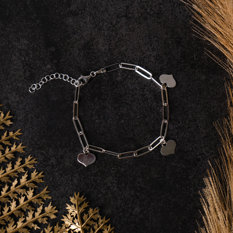 Hearts Delight Silver Bracelet