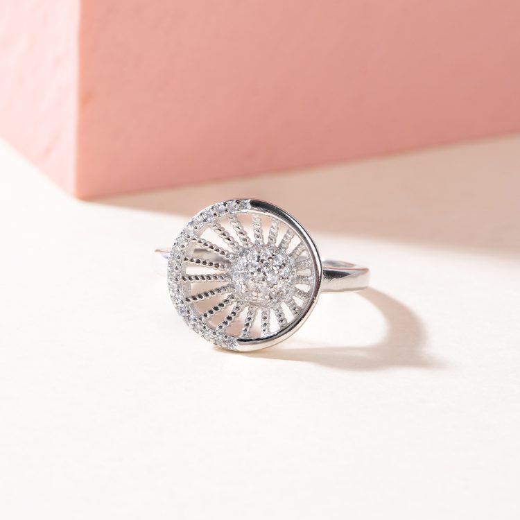 Silver Ellora ring