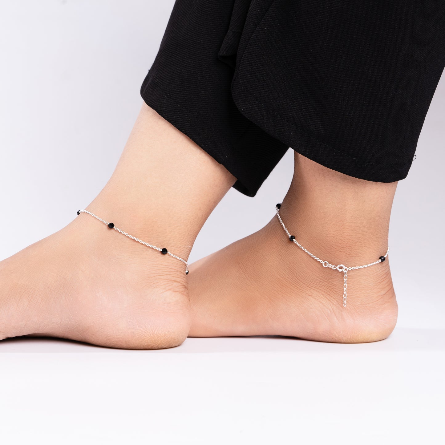 Silver Ballin' Anklet