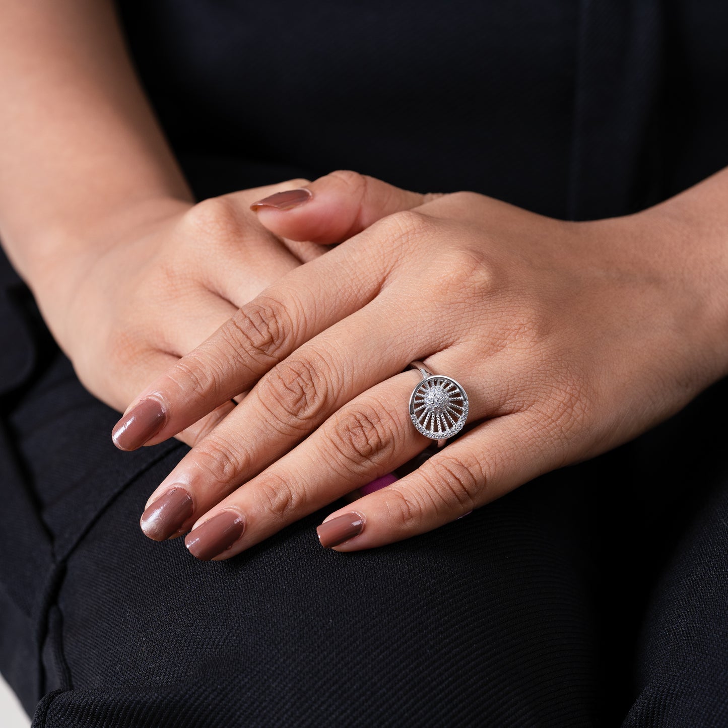 Silver Ellora ring
