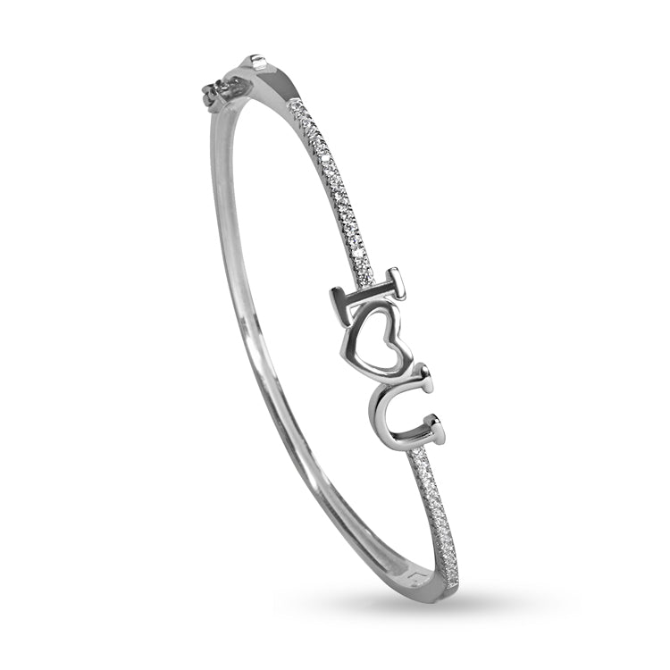 Silver Bracelet with LOVE Charm