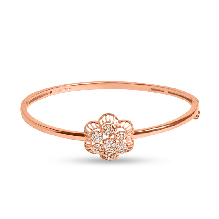 Rose Gold Mazzy Silver Bracelet