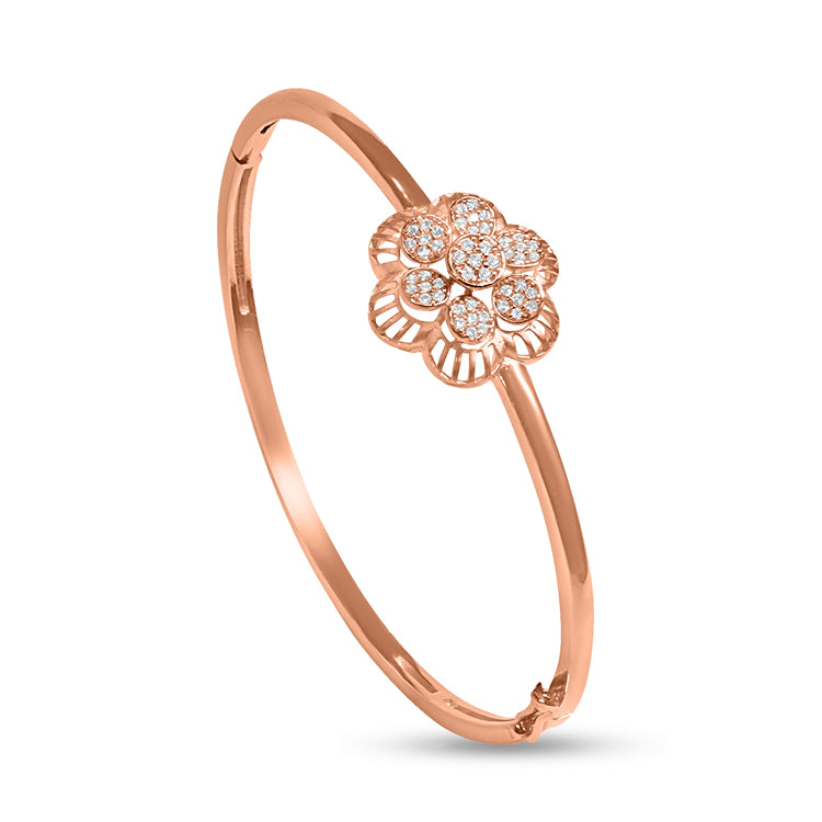 Rose Gold Mazzy Silver Bracelet