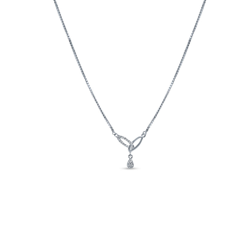 Silver Leaflets Necklace