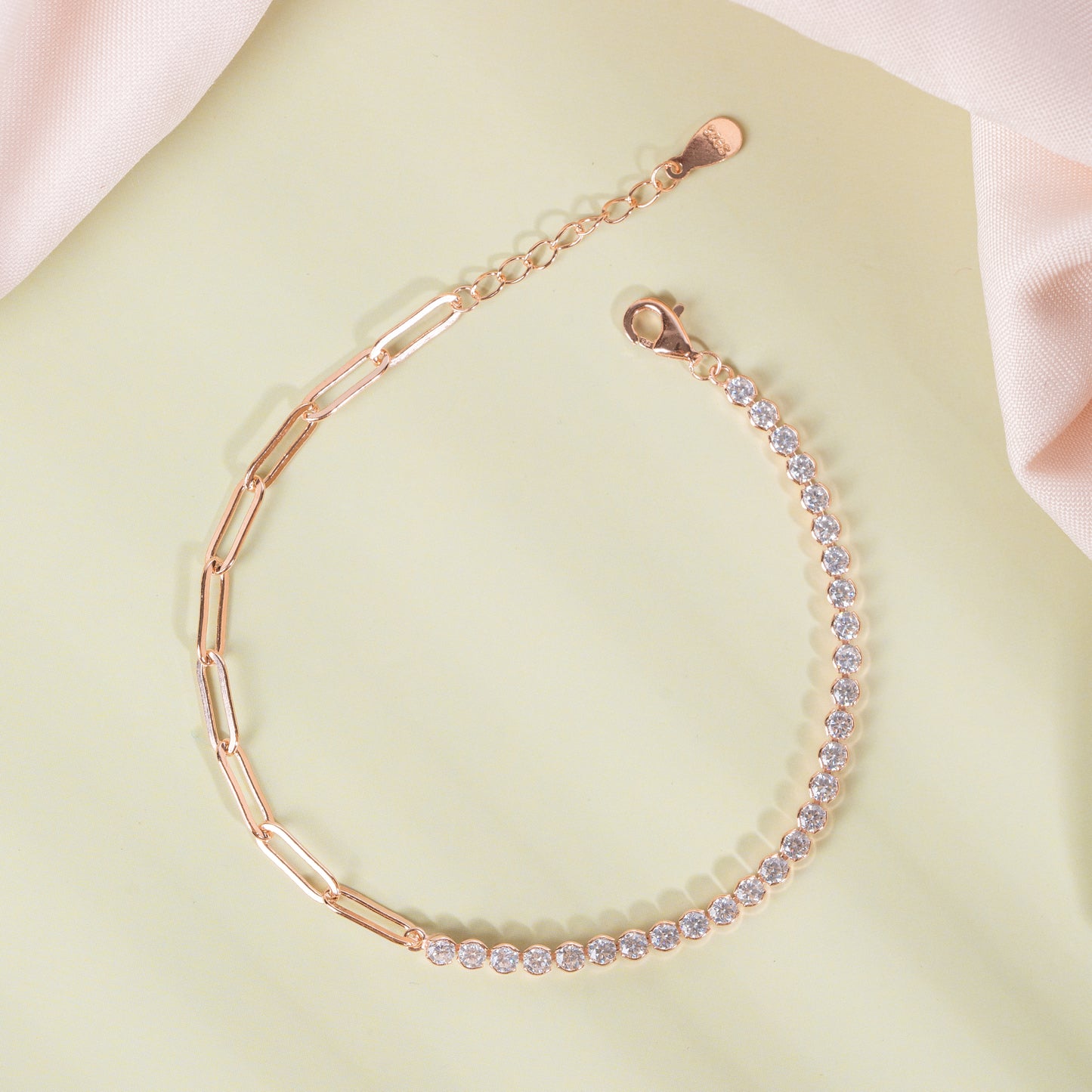 Silver Radiant Link Bracelet