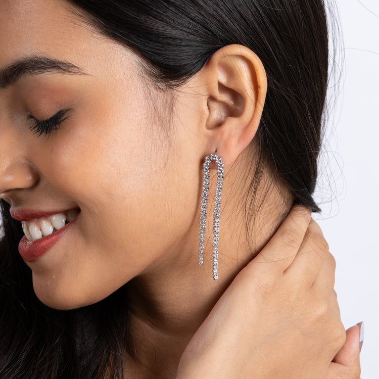 Crystal Waterfall Earrings
