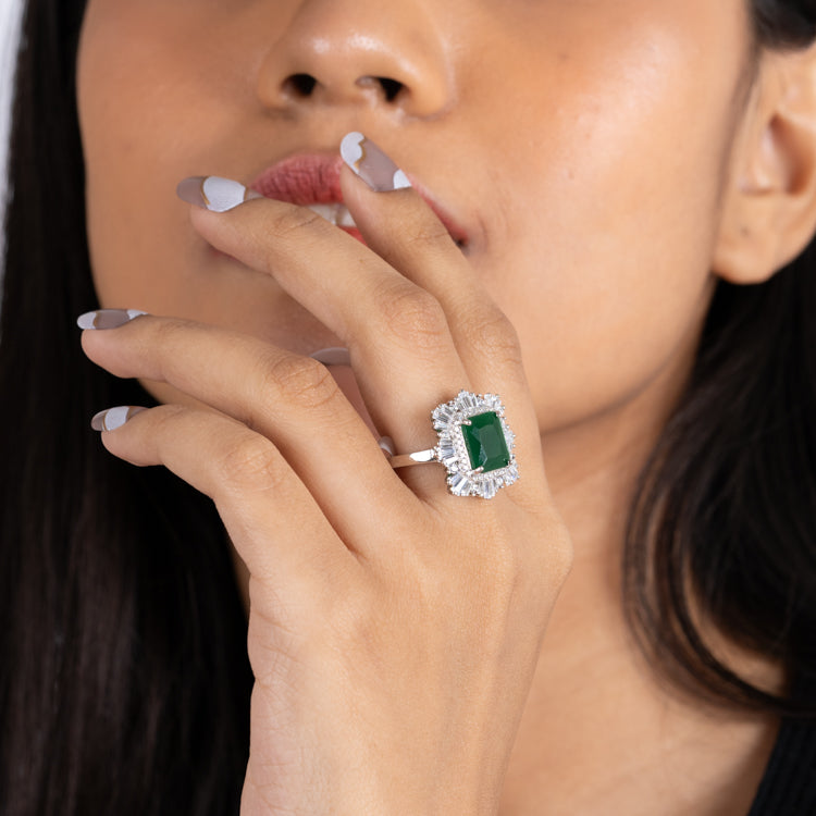 Green Monarch Ring