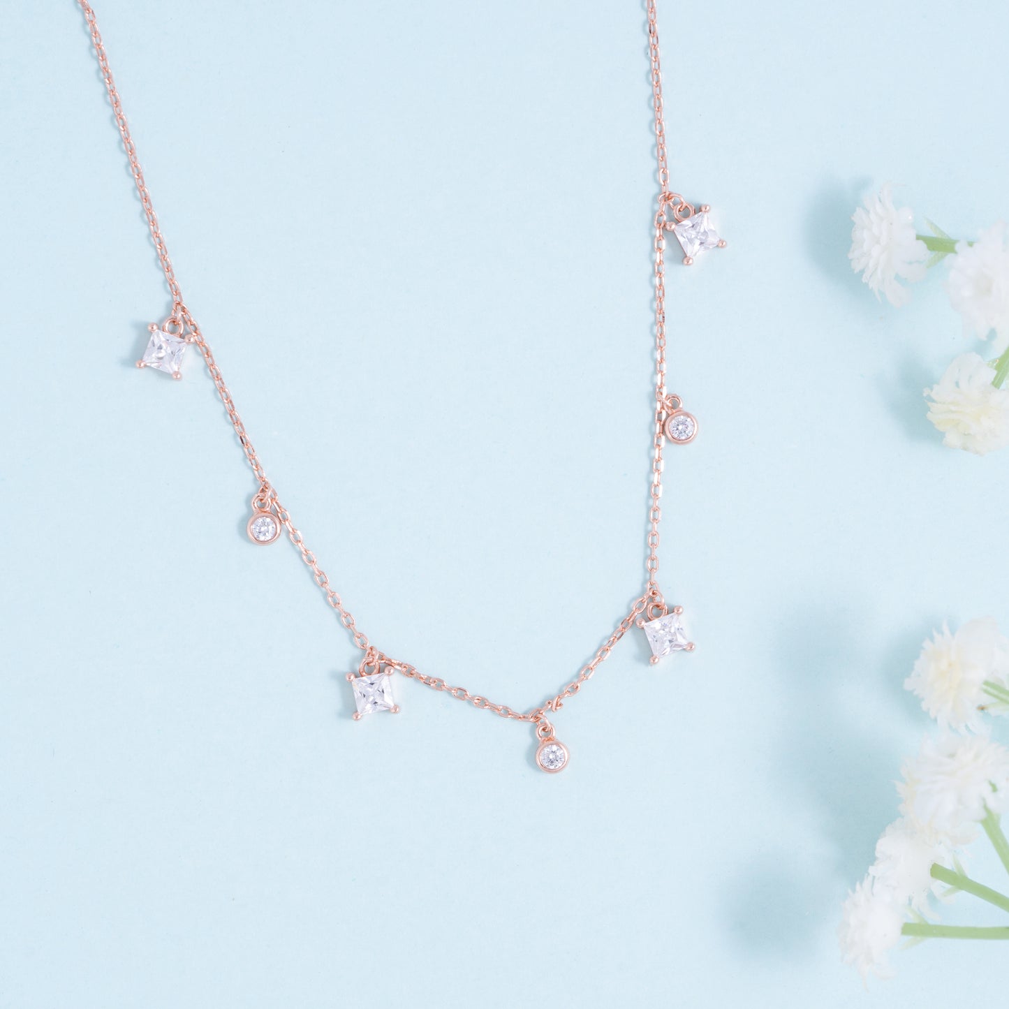Silver Starlit Grace Necklace