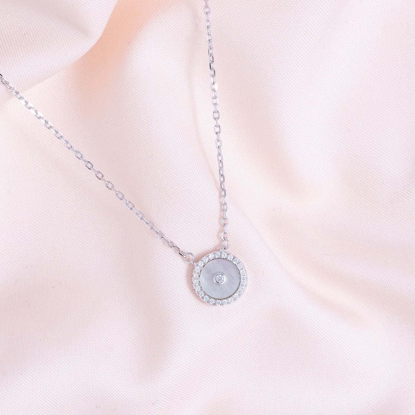 Halo Essence Silver Pendant