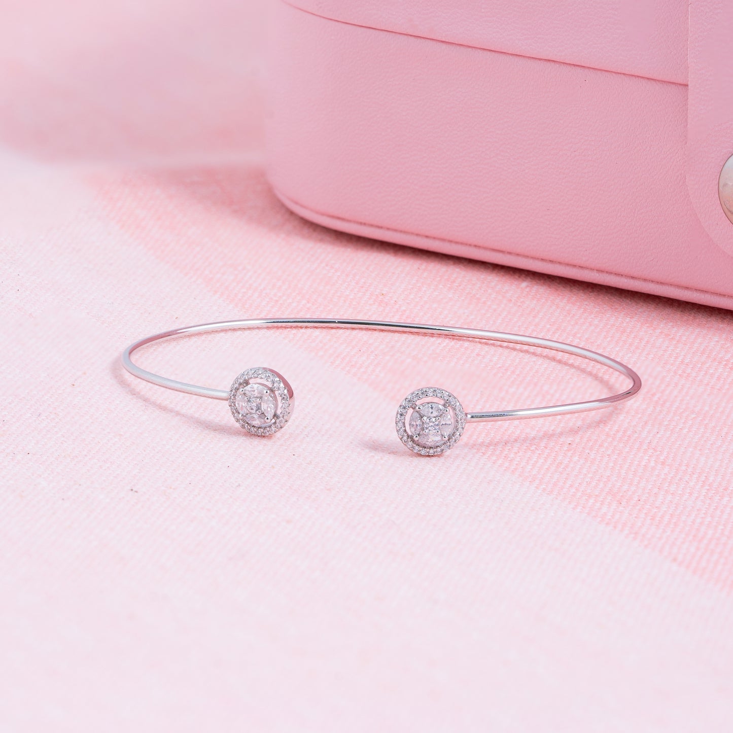 Silver Luminance Cuff Bracelet