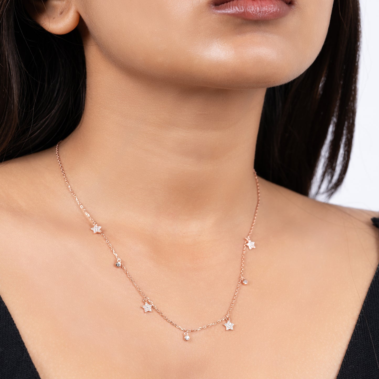 Silver Twilight Spark Necklace