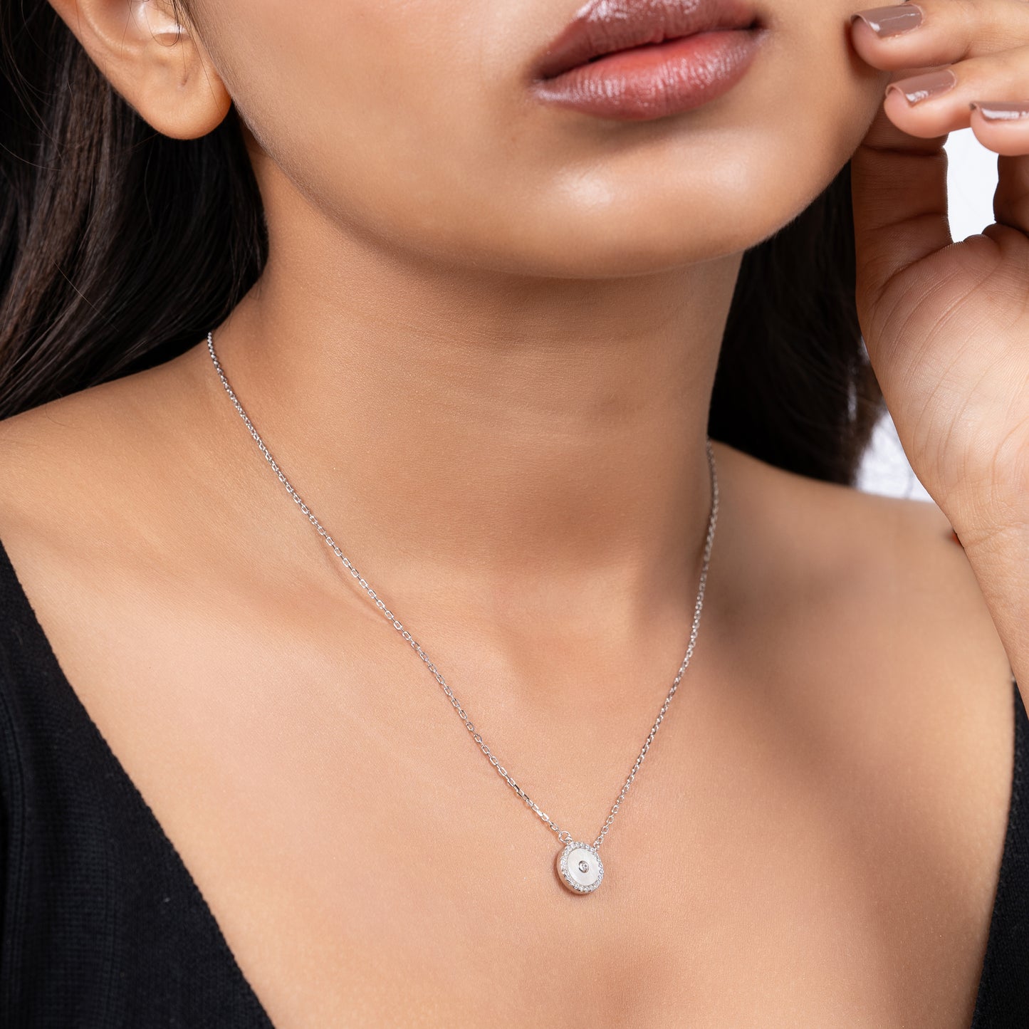 Halo Essence Silver Pendant
