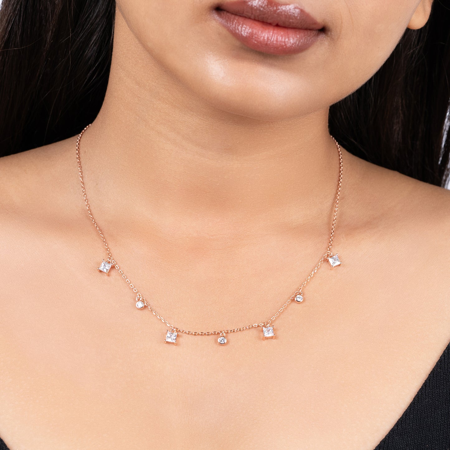 Silver Starlit Grace Necklace