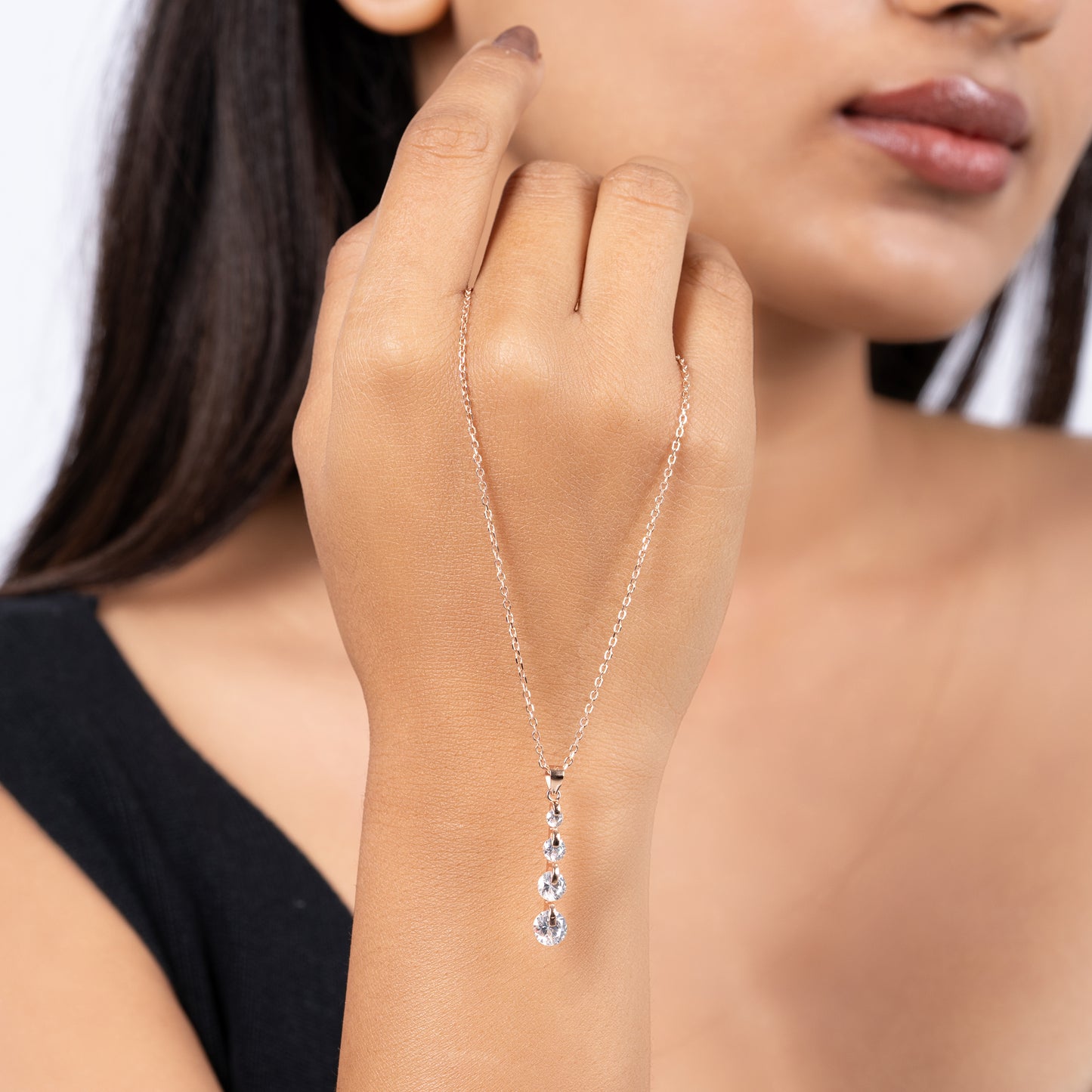 Silver Celestial Drop Pendant