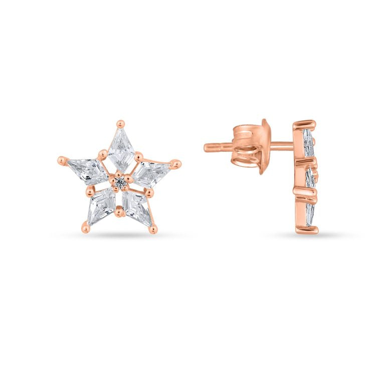 Starfall Rose Studs