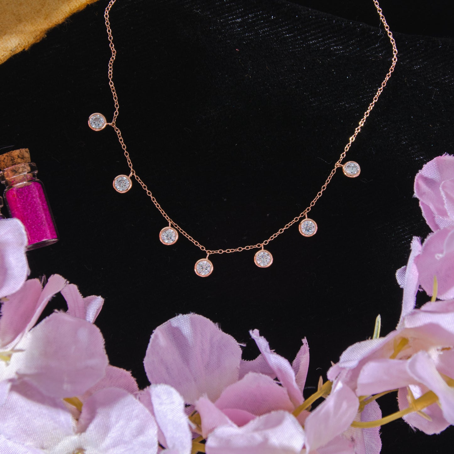 Delicate Floral Pendant Necklace