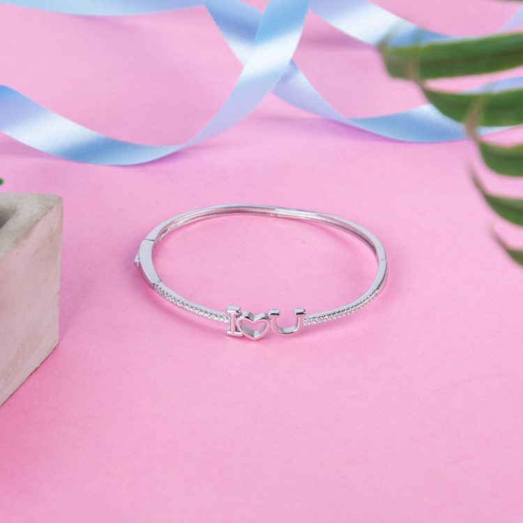 Silver Bracelet with LOVE Charm