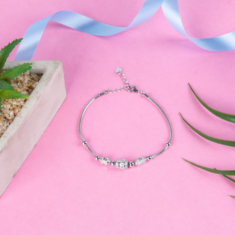 Elysian Elegance Silver Bracelet