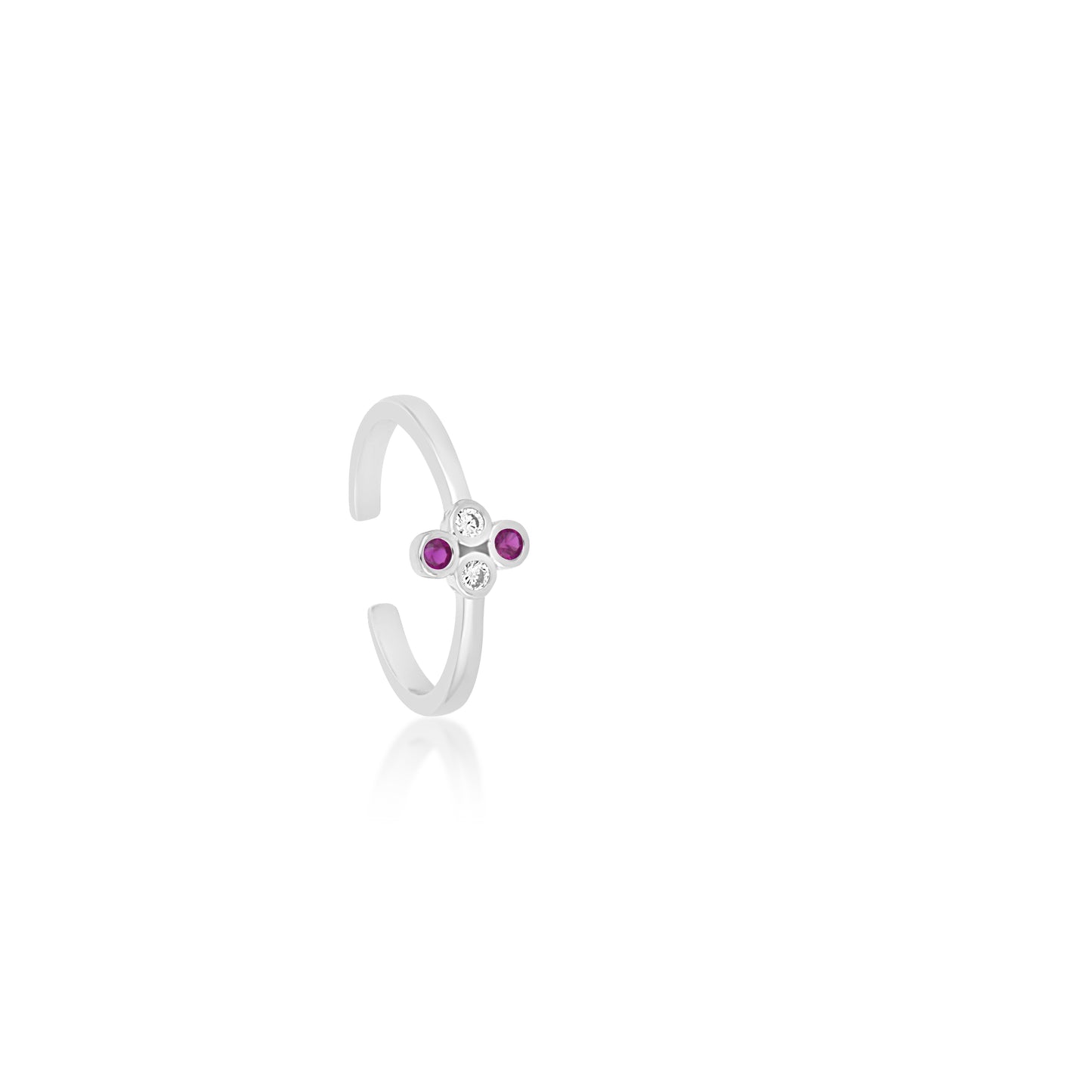 Ruby Eyes Toe Rings