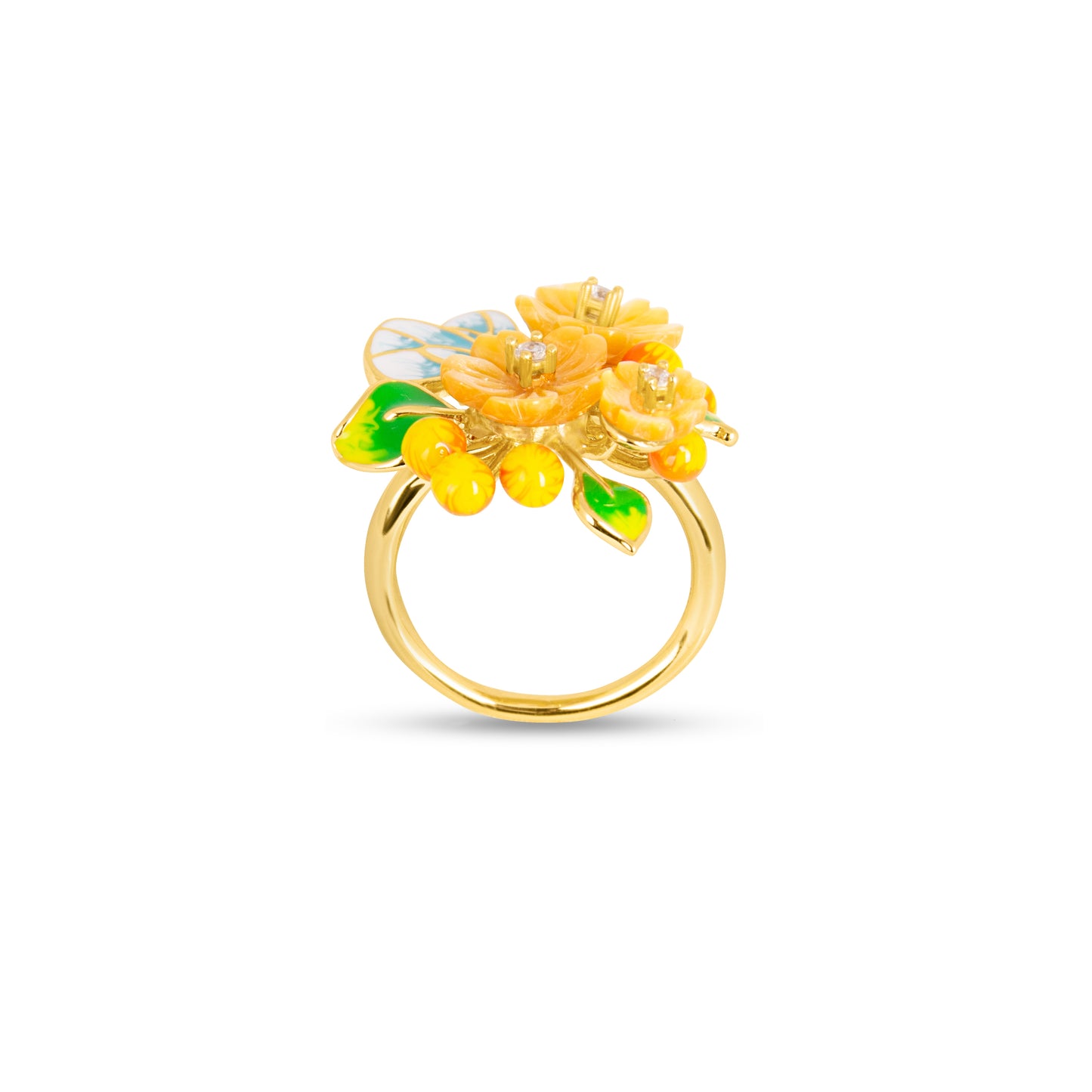 Sunset Symphony Butterfly Ring