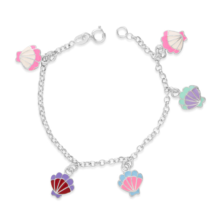 Colorful Seashell Charms Bracelet