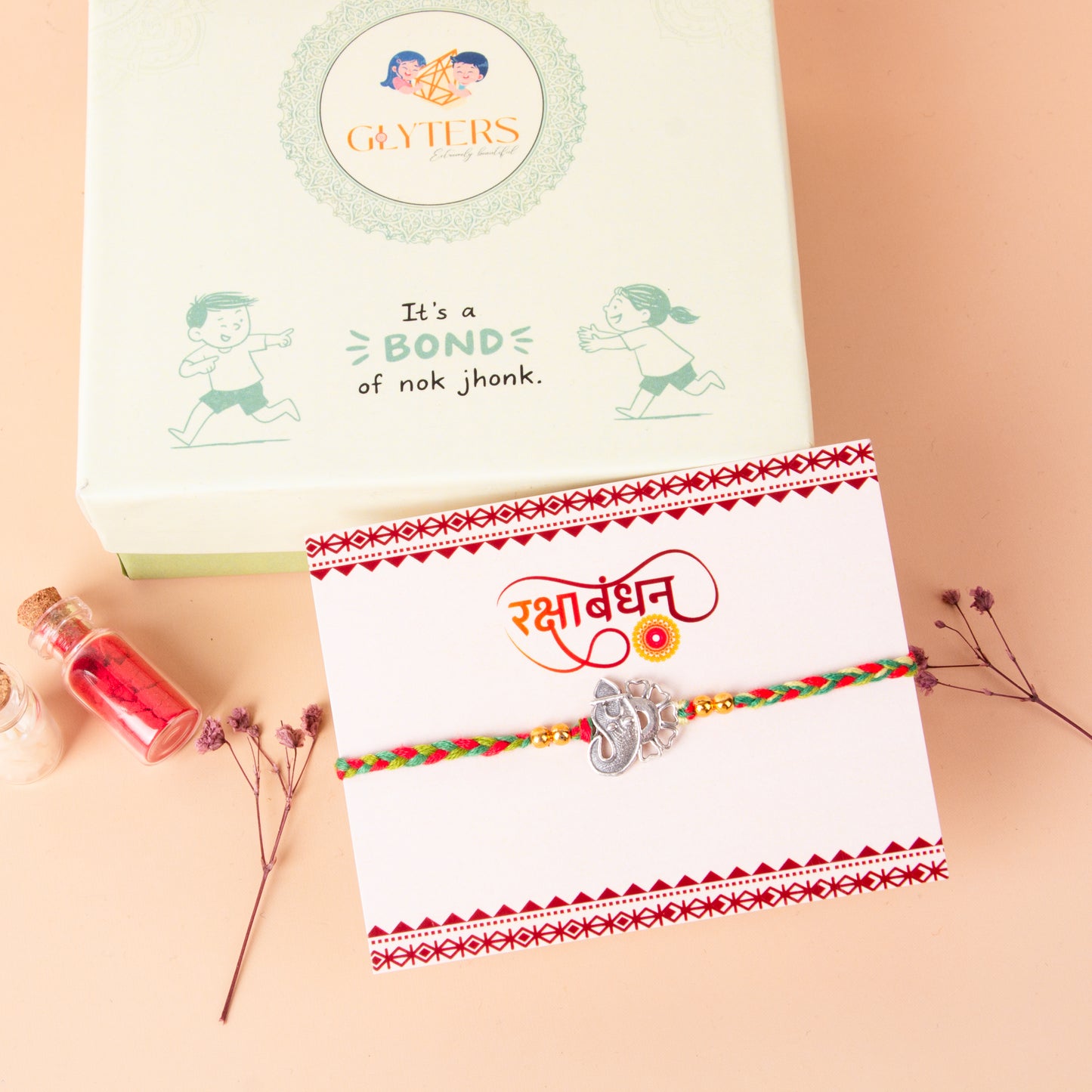 Lotus Ganesha Rakhi