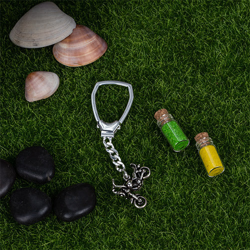 Silver Bike keychain