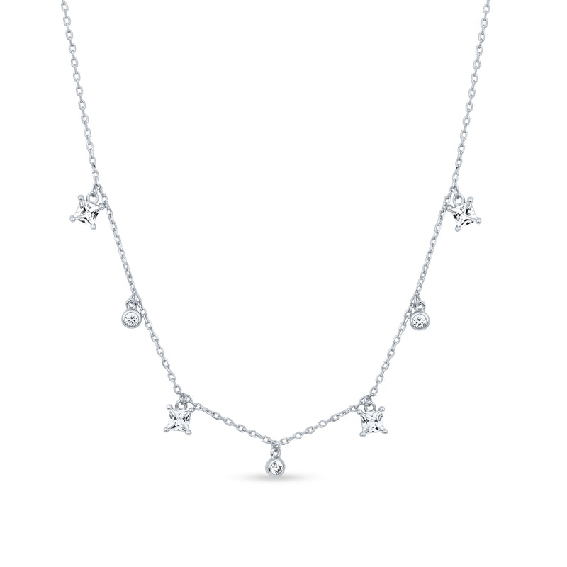 Silver Starlit Grace Necklace
