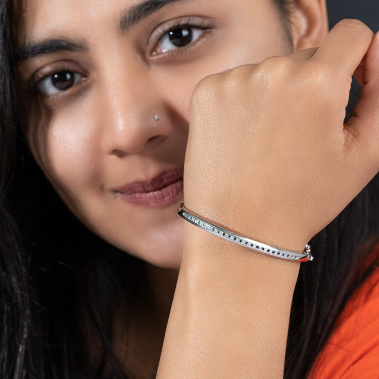 Royal Green Silver Bracelet