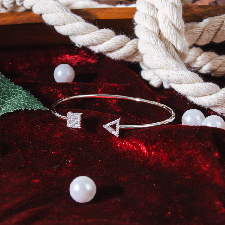 Opposite Attracts Silver Bracelet