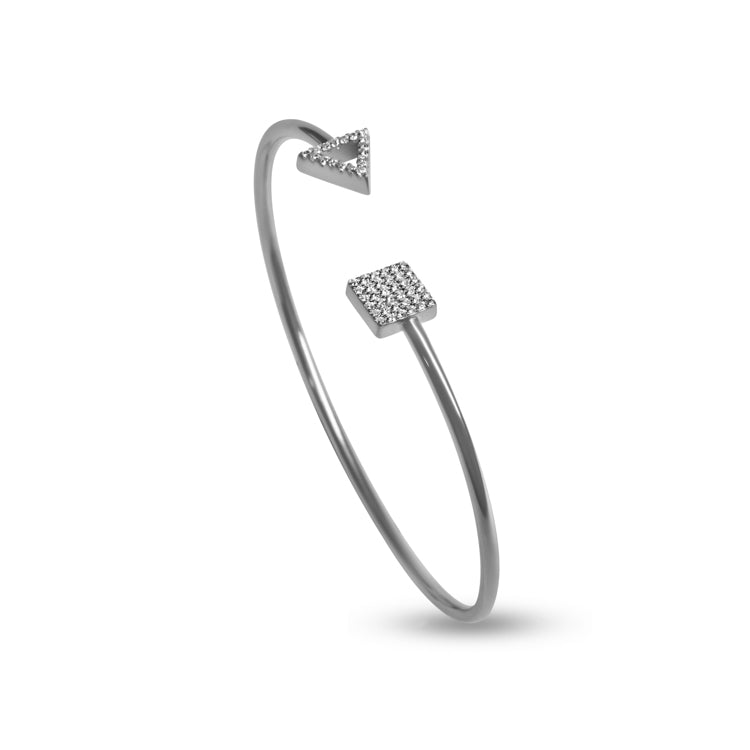 Opposite Attracts Silver Bracelet