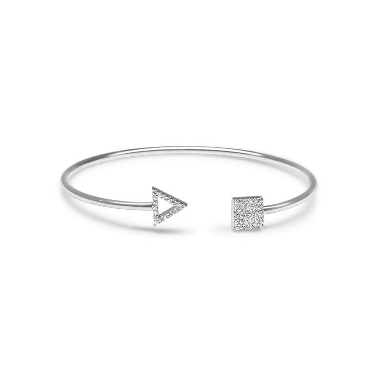 Opposite Attracts Silver Bracelet