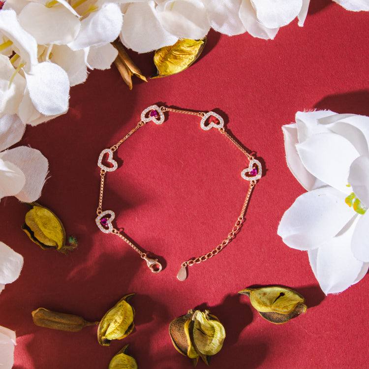 Gold and Silver Beaded Bracelet