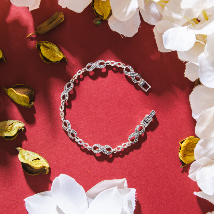 Sterling Silver Infinity Bracelet
