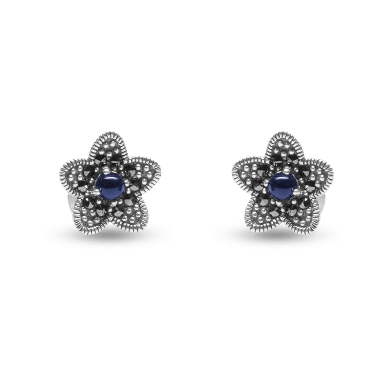 Deep sea Silver Earrings