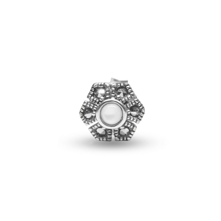 Hazy Daisy Silver Earrings