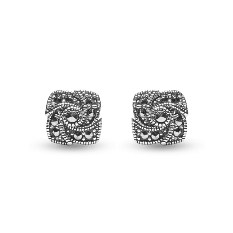 Ebony Beuty Silver Earrings