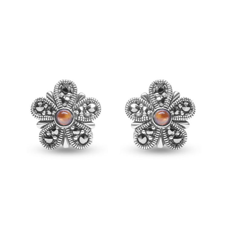 Hazel High Silver Earrings