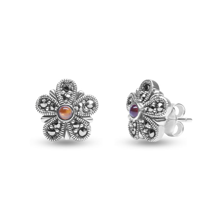 Hazel High Silver Earrings