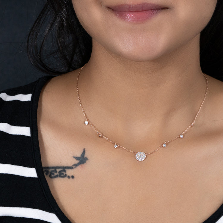 Gold and Diamond Necklace