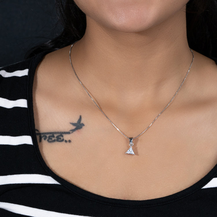 Triangle Silver Pendant
