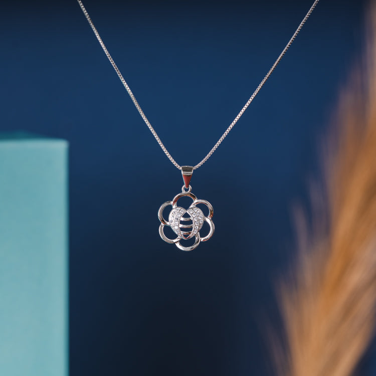 Floral Cluster Pendant Necklace