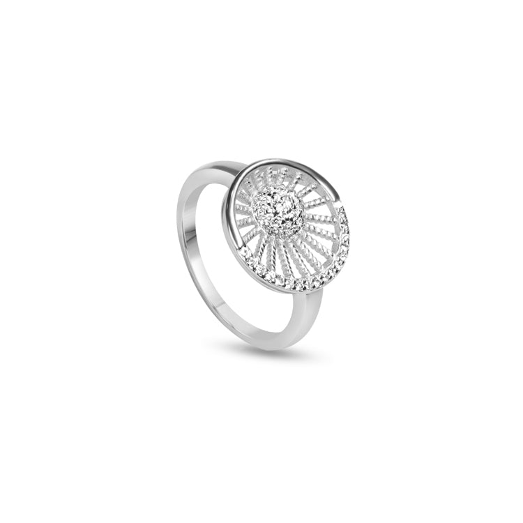 Silver Ellora ring