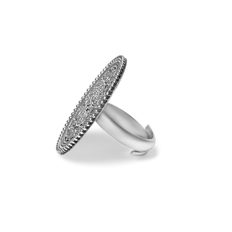 Silver Mosaic Ring