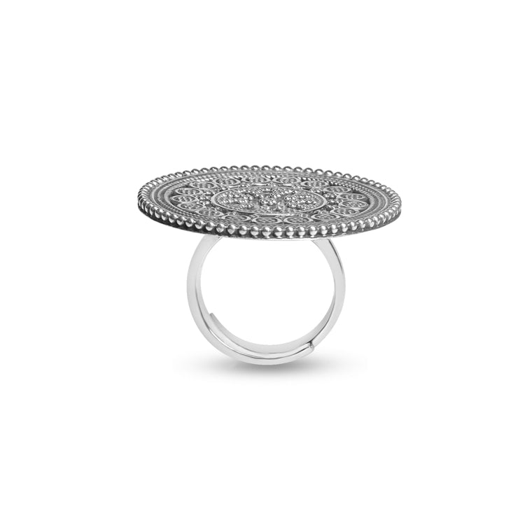 Silver Mosaic Ring