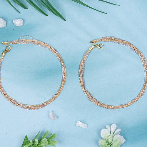 Twin Trouble Silver Anklet